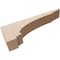 Ekena Millwork 3"W x 18"D x 6"H Thin Hughes Rough Cedar Woodgrain TimberThane Corbel, Primed Tan CORUR03X18X06HUGRCPR - alternate 2